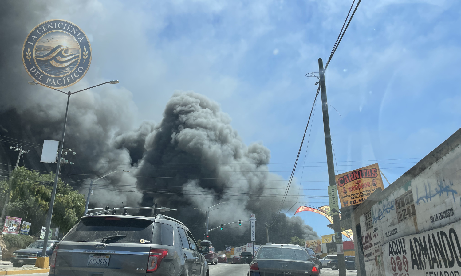 incendio en yonke federal ensenada