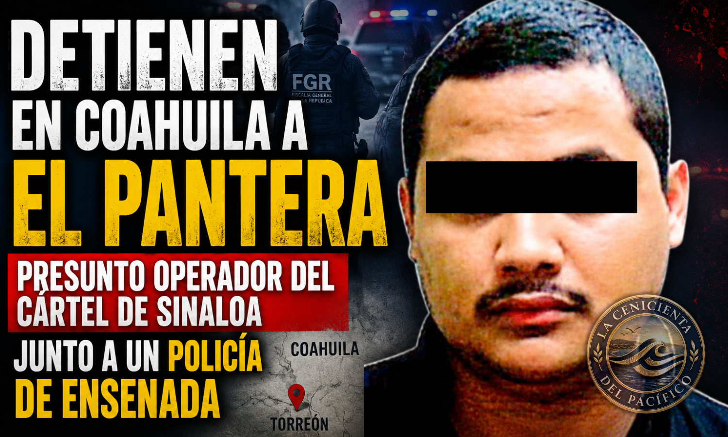 Elementos federales durante el operativo en el que detuvieron en Coahuila al Pantera, presunto operador del Cártel de Sinaloa, junto a un policía de Ensenada.